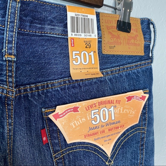 Levi’s | 501 Original Fit Straight‎ Leg Button Fly - Picture 8 of 9